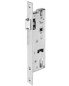 Smaldeur loopslot met rvs voorplaat , inclusief afgeronde rvs sluitplaat, doornmaat 40mm