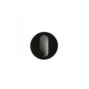 Sleutelrozet  zwart, type minimal rond