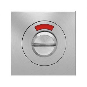 Toilet rozet rvs 3 delig, vierkant rood/wit
