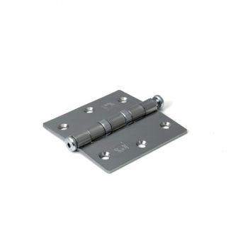 Kogelscharnier met rechte hoek 76x76mm, uitvoering RVS