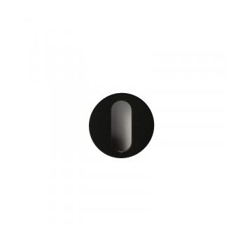Sleutelrozet  zwart, type minimal rond