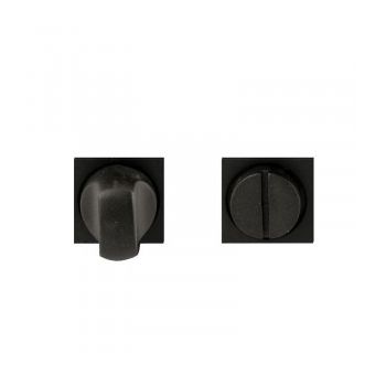 Toiletgarnituur zwart, type minimal vierkant