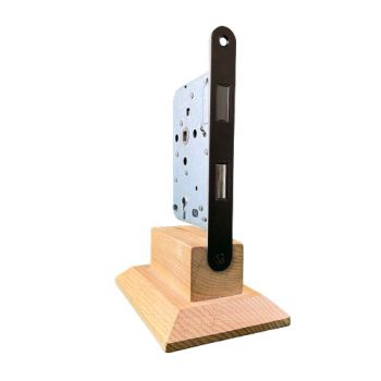 Magneet Dag- en nachtslot met klavier op basis 1200 serie, voorplaat Brons inclusief sluitplaat/kom en schroeven