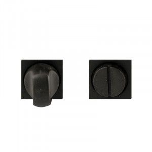 Toiletgarnituur zwart, type minimal vierkant